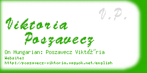 viktoria poszavecz business card